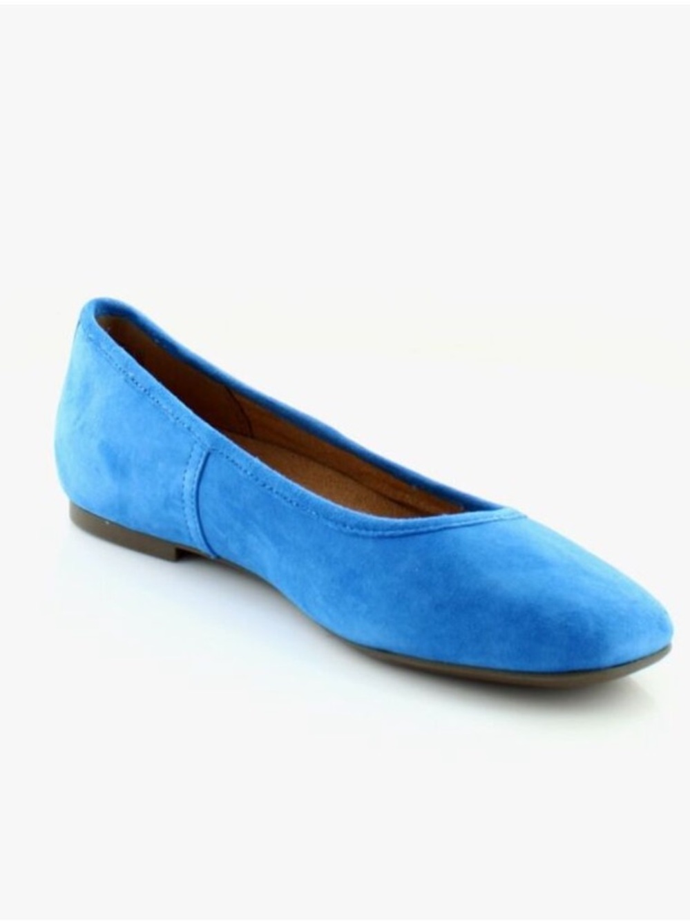 VIONIC Ballet Flats NEW in BOX Suede Slip On Shoes Blue Size EU 36 US 6
